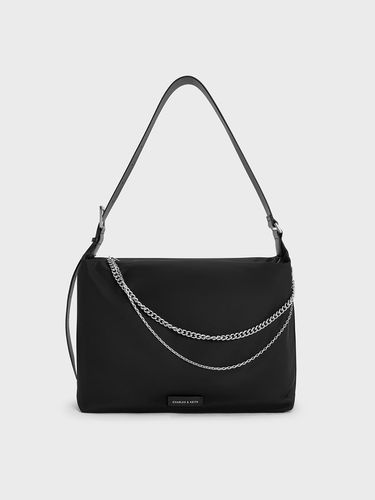 Charles & Keith - Sac porté épaule souple en nylon à maillons de chaîne - Charles & Keith - Modalova