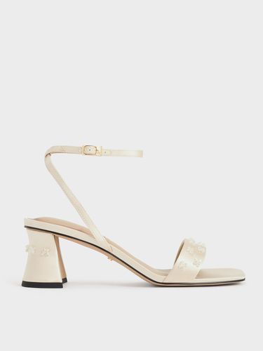 Charles & Keith - Sandales perlées à talon en polyester recyclé - Charles & Keith - Modalova