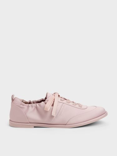 Baskets froncées en satin - Charles & Keith - Modalova
