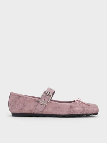 Charles & Keith - Bottes à bout carré à effet froncé et boucle Mary Jane Myler - Charles & Keith - Modalova