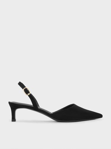 Charles & Keith - Escarpins à talon de chaton et bout pointu en suédine - Charles & Keith - Modalova