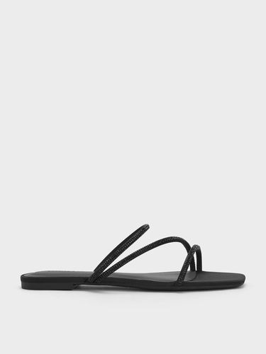 Charles & Keith - Sandales en satin à lanières strass - Charles & Keith - Modalova