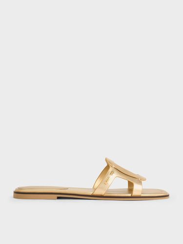 Charles & Keith - Sandales métallisées à découpe - Charles & Keith - Modalova
