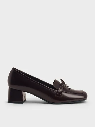 Escarpins Loafers à Nœud et Charme Rond - Charles & Keith - Modalova