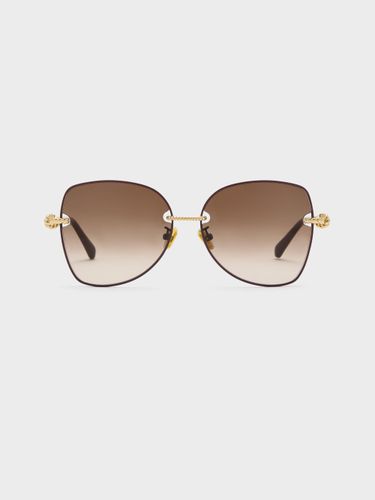 Lunettes de soleil Knot Butterfly Sable - Charles & Keith - Modalova