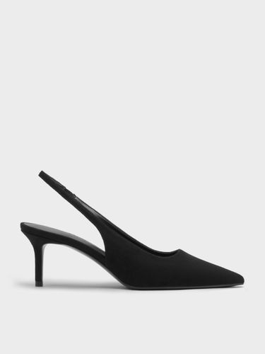 CHARLES & KEITH - Escarpins à bout pointu et bride arrière en suédine Kaia - Charles & Keith - Modalova