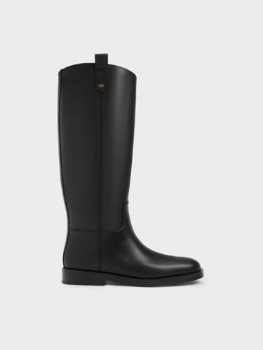 Bottes hautes Kallie en cuir - Charles & Keith - Modalova