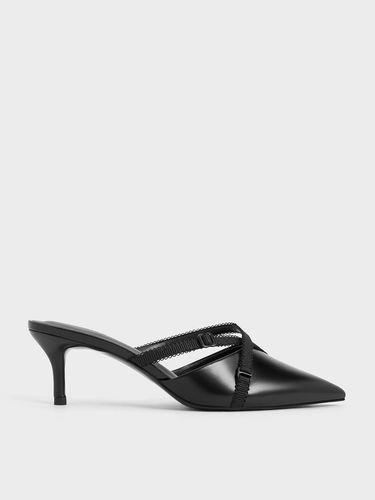 Charles & Keith - Mules à bout pointu et lanière en gros-grain - Charles & Keith - Modalova