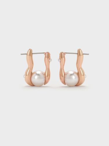 Charles & Keith - Boucles d'oreilles sculptées à fausses perles Corrine - Charles & Keith - Modalova
