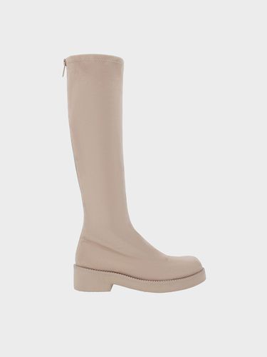 Charles & Keith - Bottes hautes à semelle épaisse en suédine - Charles & Keith - Modalova