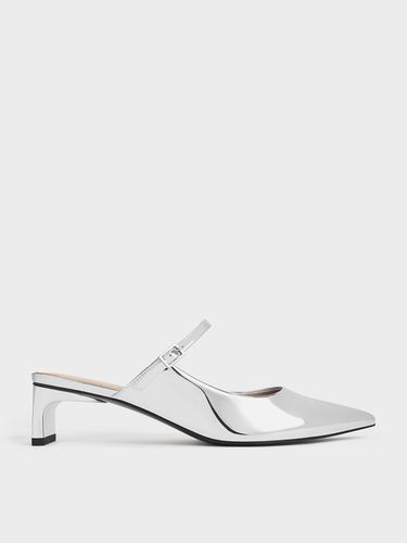 Charles & Keith - Mules métallisées à talon - Charles & Keith - Modalova