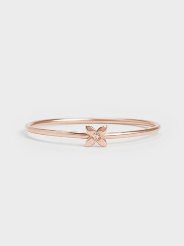 Charles & Keith - Bracelet jonc en cristal à motif floral Felicity - Charles & Keith - Modalova