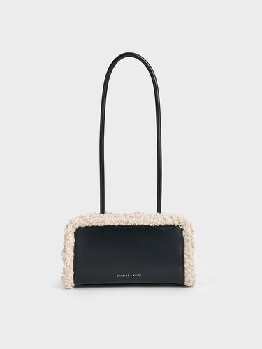 Charles & Keith - Sac porté épaule doublé de fourrure à poignée allongée - Charles & Keith - Modalova