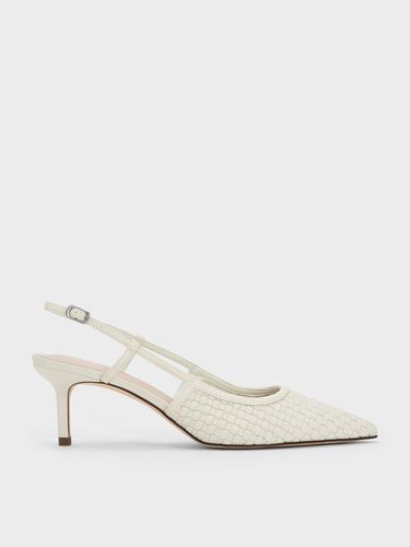 Charles & Keith - Escarpins à bride arrière tissée - Charles & Keith - Modalova