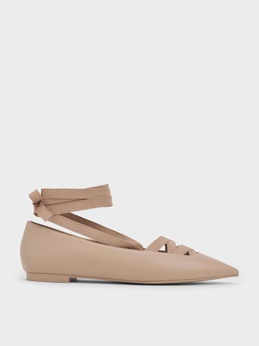 Charles & Keith - Ballerines à bout pointu et à nouer - Charles & Keith - Modalova
