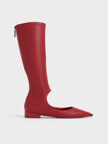 Charles & Keith - Bottes à hauteur de genoux à bout pointu et découpes - Charles & Keith - Modalova