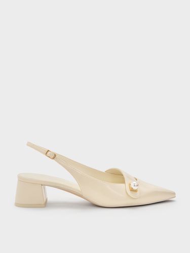 Escarpins slingback Marie à perles - Charles & Keith - Modalova