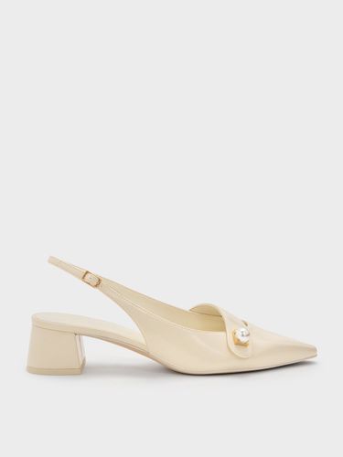 Escarpins slingback Marie à perles - Charles & Keith - Modalova
