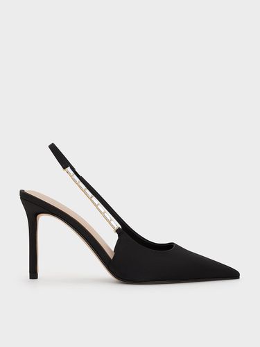 Charles & Keith - Escarpins en satin à lanières ornée et à bout pointu - Charles & Keith - Modalova