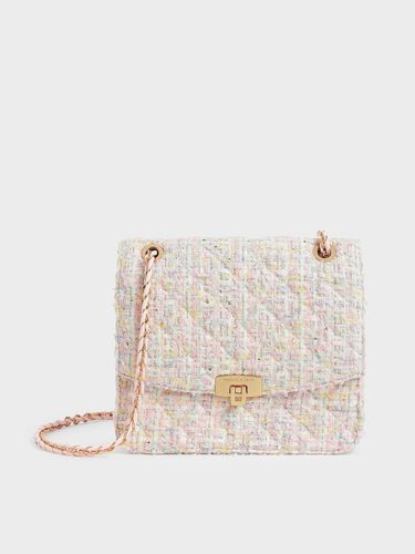 Charles & Keith - Sac en tweed à lanière chaîne - Charles & Keith - Modalova