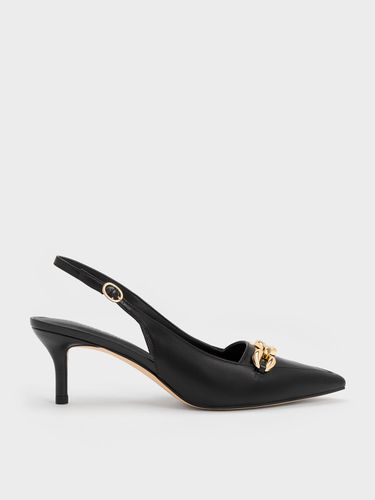 Charles & Keith - Escarpins à bride arrière et ornements en chaîne - Charles & Keith - Modalova
