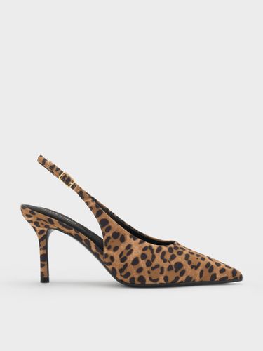 Escarpins Emelia à bride arrière imprimé léopard - Charles & Keith - Modalova