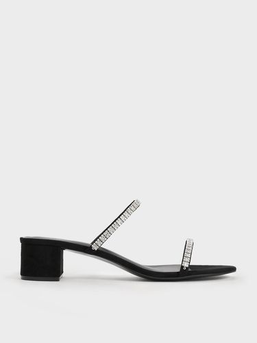 Charles & Keith - Mules texturées à ornement strass Ambrosia - Charles & Keith - Modalova