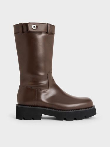 Charles & Keith - Bottes montantes à semelle à crampons et fermeture éclair - Charles & Keith - Modalova