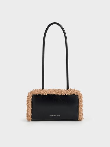 Charles & Keith - Sac porté épaule doublé de fourrure à poignée allongée - Charles & Keith - Modalova