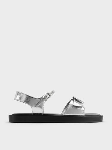 Charles & Keith - Sandales métallisées à bride arrière à boucle - Charles & Keith - Modalova
