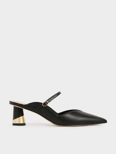 Charles & Keith - Mules à talon métallique sculpté - Charles & Keith - Modalova