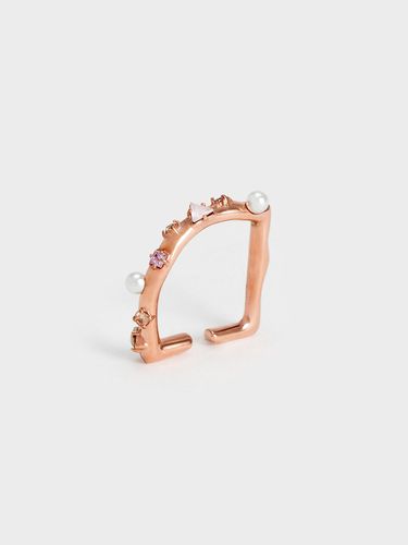 Charles & Keith - Bague ornée de cristaux et de perles - Charles & Keith - Modalova