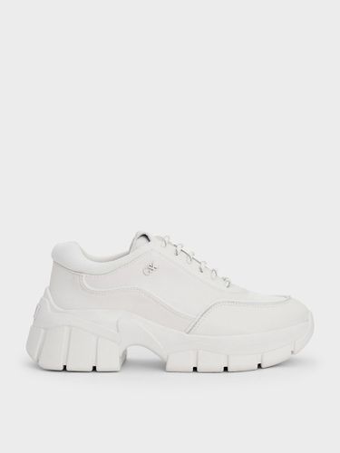 Charles & Keith - Baskets épaisses Yunna en cuir et tissu recyclé - Charles & Keith - Modalova