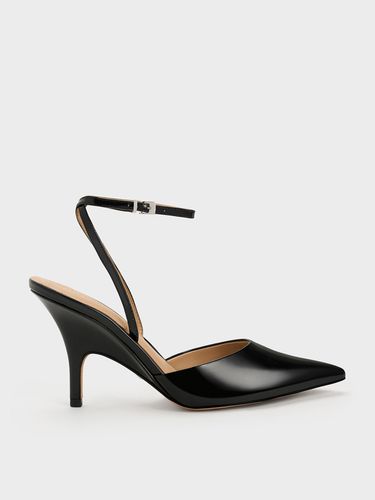 Charles & Keith - Escarpins en cuir verni à bride de cheville - Charles & Keith - Modalova