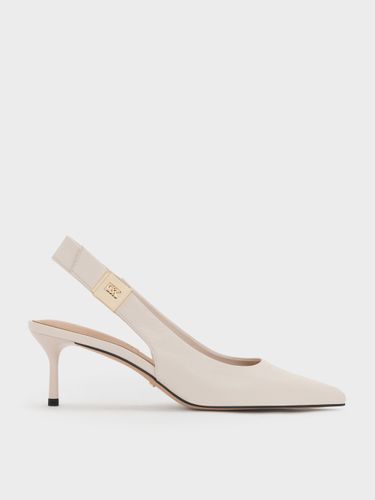 Charles & Keith - Escarpins à talon de chaton à bride arrière et bout pointu Cody - Charles & Keith - Modalova