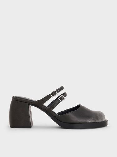 Mules à plateforme et doubles brides - Charles & Keith - Modalova