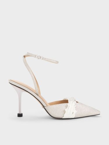 Charles & Keith - Escarpins à bride de cheville à perles et paillettes - Charles & Keith - Modalova