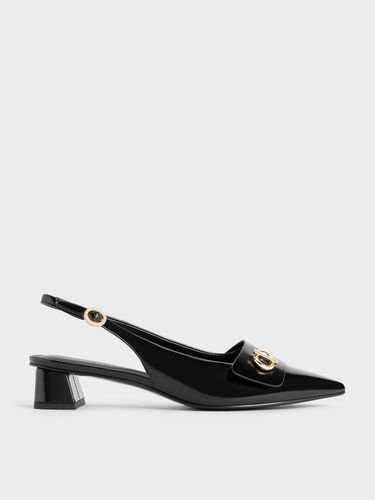Charles & Keith - Escarpins à bout pointu et bride arrière avec détail métallique - Charles & Keith - Modalova