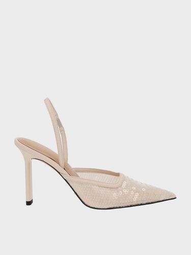 Charles & Keith - Escarpins à bout pointu en cuir et maille à sequins - Charles & Keith - Modalova