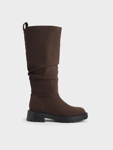 Charles & Keith - Bottes hautes froncées en suédine - Charles & Keith - Modalova