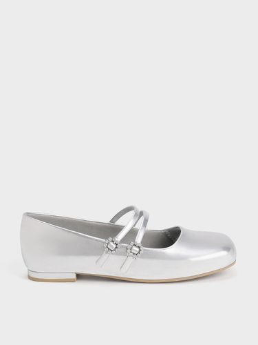 Charles & Keith - Mary Jane métallisées à ornement - Enfant - Charles & Keith - Modalova