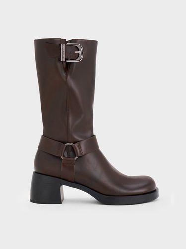 Charles & Keith - Bottes biker mi-mollet à boucle Kirke - Charles & Keith - Modalova