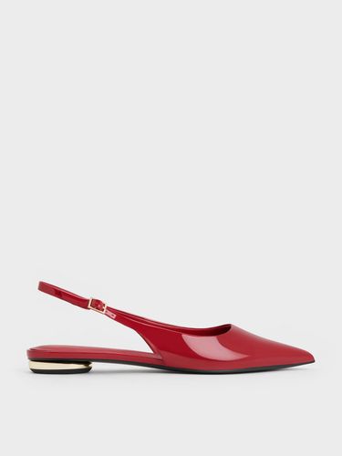 Charles & Keith - Chaussures vernies à bride arrière et bout pointu - Charles & Keith - Modalova