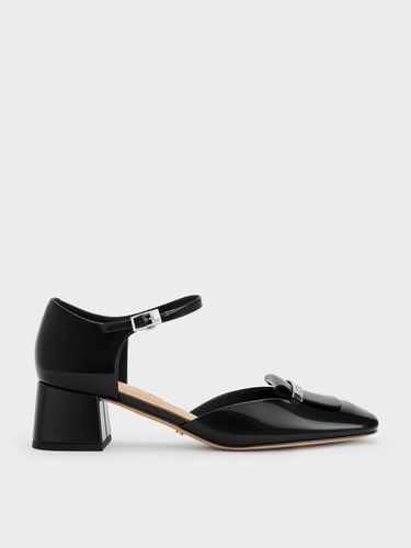 Charles & Keith - Escarpins d'Orsay en cuir à bride de cheville et bout carré - Charles & Keith - Modalova