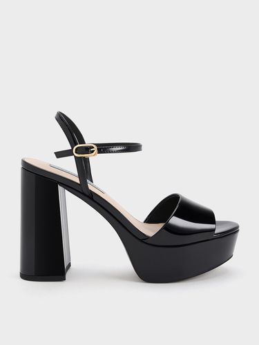 Charles & Keith - Sandales vernies à plateforme et bout ouvert - Charles & Keith - Modalova