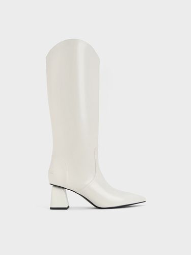 Charles & Keith - Bottes hauteur de genou et talon trapèze Lucinda - Charles & Keith - Modalova