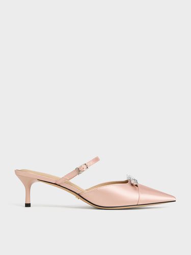 Charles & Keith - Mules en polyester recyclé à noeud et talon de chaton - Charles & Keith - Modalova