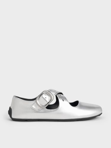Charles & Keith - Mary Jane métallisées à lanières croisées - Charles & Keith - Modalova