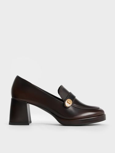 Charles & Keith - Mocassins à talon avec détail métallique - Charles & Keith - Modalova