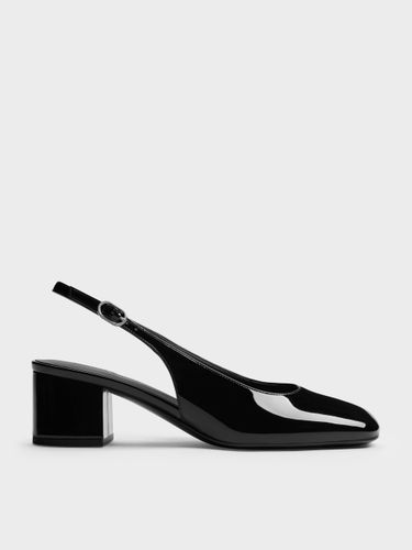 Escarpins à bride arrière Danni en cuir verni - Charles & Keith - Modalova